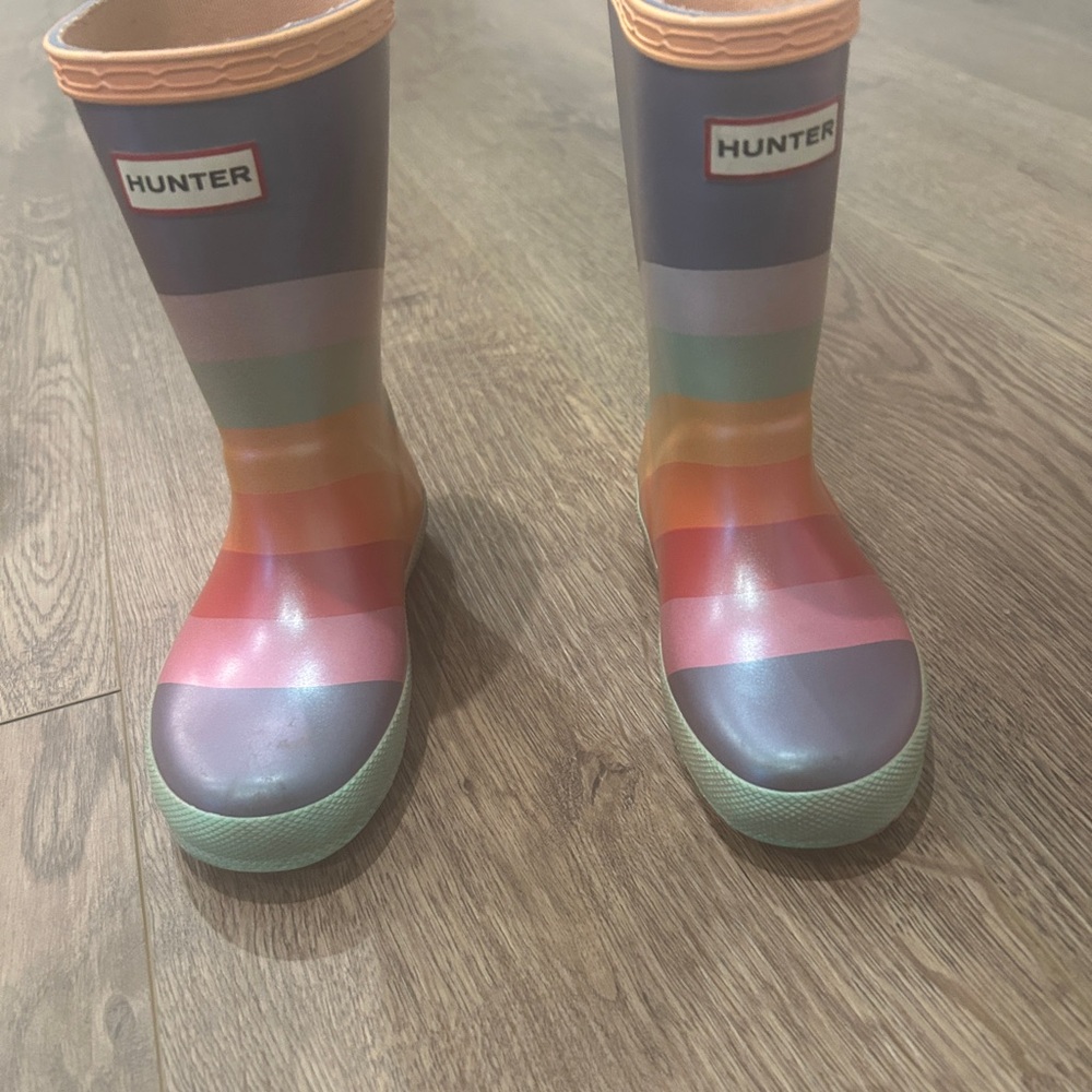 Hunter Multicolor Striped Boots